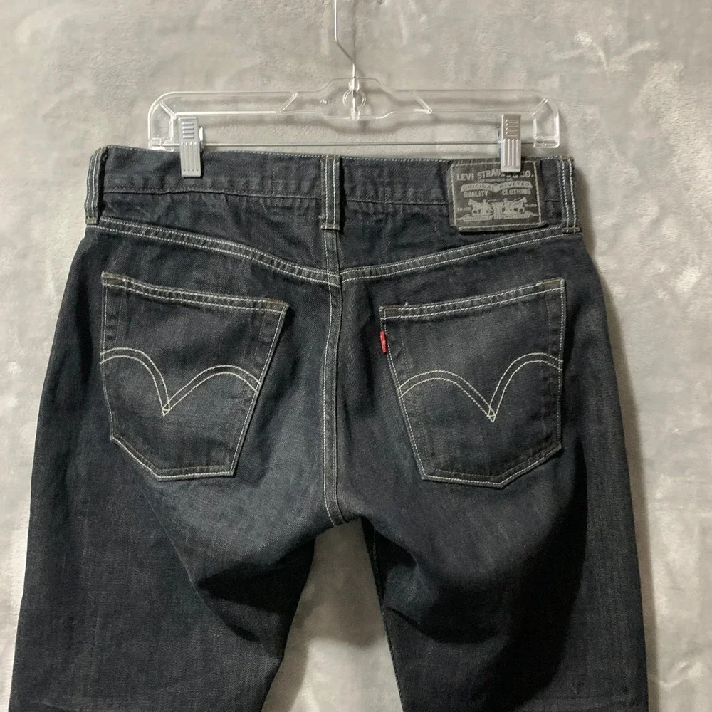 Levi's 514 Jeans Slim Straight Men's Black Denim Size 32x30‎